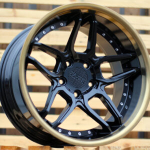 R18x8.5  5X120  ET  20  74.1  SSA01  (HX030)  Black+Bronze Lip (BLYL)  For HAXER  (P)  (Rear+Front)