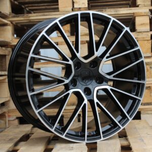 R21x9.5 5X130 ET 46 71.6 FE179 Black Polished (MB) For PORCH (P+K7+Z5) (Rear+Front)