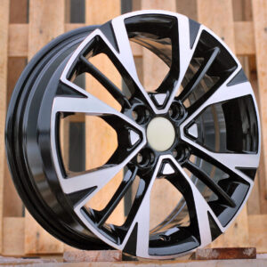 R15x6 4X100 ET 51 54.1 Y1127 Black Polished (MB) For KIA (R+L1)