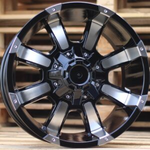 R17x9  6X139.7  ET  M12  110.1  LU904  Black Polished (MB)  For 4X4  (P2)