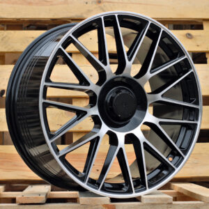 R20x8.5  5X112  ET  40  66.6  Y0207  (FBX161)  Black Polished (MB)  For MER  (K3)  (HYBRID FORGED Rear+Front)