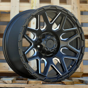 R17x9  6X139.7  ET  0  110.1  JT257  Black Matt (BM)  For 4X4  (K3)  (MB+Milling Spoke)