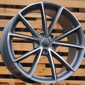 R18x8 5X112 ET 42 66.5 BK703 (IN5416/TS990) Grey Polished (MG) For AUD (A+P2+K8)