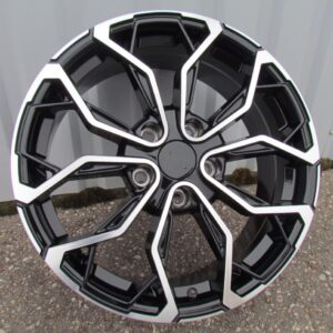 R17x7  5X114.3  ET  43  66.1  XF260  (BK1058)  Black Polished (MB)  For RENAU  (D3)