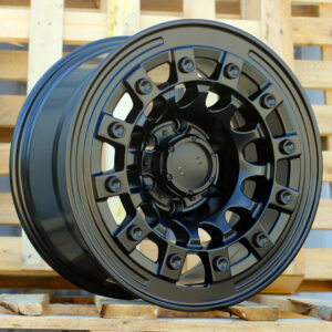 R17x9 6X139.7 ET 0 110.1 JT258 Black Matt (BM) For 4X4 (K3) (MB+Matt Rivets)