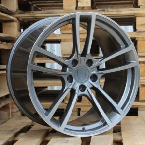 R21x11  5X130  ET  58  71.6  B1378  Grey Polished (MG)  For PORCH  (K3)  (Front+Rear)