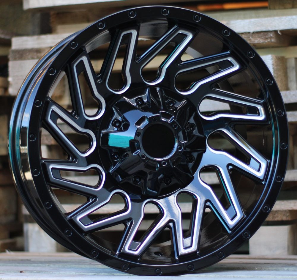 R17x9 6X139.7 ET M10 110.1 Q1283 Black (BL) For 4X4 (K4) (Milling)