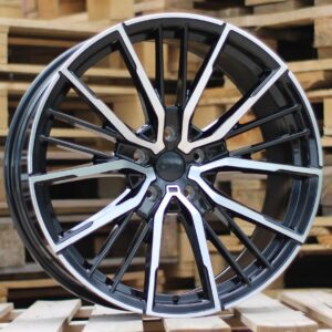 R20x8.5  5X112  ET  26  66.6  I5498  Black Polished (MB)  For BMW  (K3)  (Rear+Front)