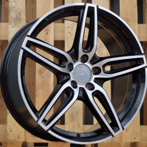 R18x8  5X112  ET  43  66.6  XE225  (BK5434)  Black Polished (MB)  For MER  (K2+P)