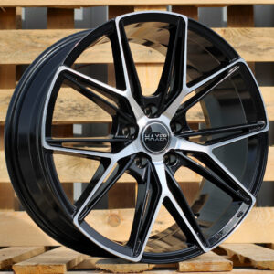 R18x8  5X120  ET  40  72.6  HX043  Black Polished (MB)  For HAXER  (K2)  ((AKC 80 Eur))