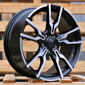 R18x7.5  5X112  ET  45  66.6  I5662  Black Polished Half Matt (MBHM)  For BMW  (K7+Z3)  (X1/X2/MINI)