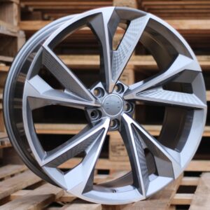 R18x8  5X112  ET  40  66.5  B1566  (FBX008)  Grey Polished (MG)  For AUD  (Z6+Z7)  (HYBRID FORGED)