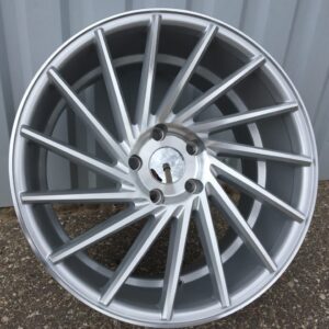 R20x9.5  5X120  ET  38  72.6  LU589  (M7R)  Machined Silver (MS)  For RACIN  (K7)  ((AKC 80 Eur)  Vossen Style (Right ))