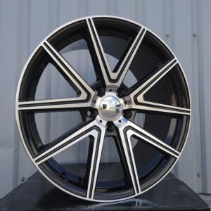 R18x9.5 5X114.3 ET 35 67.1 XFE07 Black Polished (MB) For RACIN (K7) (Rear+Front)