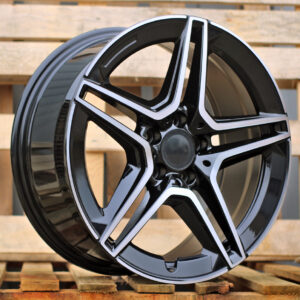 R19x8.5  5X112  ET  35  66.6  FBX142  Black Polished (MB)  For MER  (Z6+M)  (HYBRID FORGED Rear+Front)