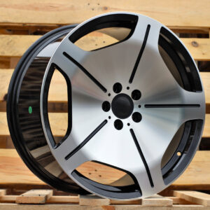 R19x8.5 5X112 ET 35 66.6 FBX035 Black Polished (MB) For MER (K3) (HYBRID FORGED Rear+Front)