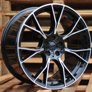 R20x9.5  5X112  ET  37  66.6  B1617  Black Polished (MB)  For BMW  (Z1+Z2+Z3)