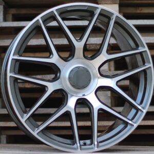 R21x9  5X112  ET  30  66.6  B5318  (A7102A)  Grey Polished (MG)  For MER  (Z1)  (Rear+Front)