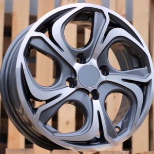 R14x5.5  4X100  ET  40  73.1  BY980  Grey Polished (MG)  For RACIN  (P)