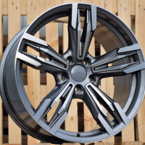 R17x8  5X120  ET  34  72.6  BY983  (BK5730)  Grey Polished (MG)  For BMW  (D1+P)