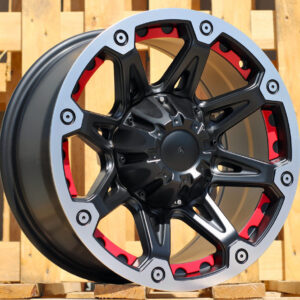 R16x8  6X139.7  ET  M12  108.1  LU849  Black Matt+Polished Lip (BMPL)  For 4X4  (K3)