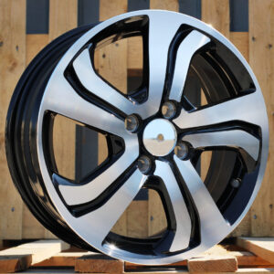 R15x6 4X100 ET 53 56.1 L1236 Black Polished (MB) For HOND (P1)