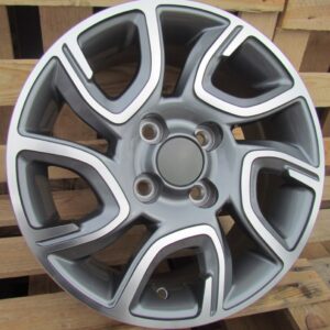 R14x6  4X100  ET  35  54.1  XE186  Grey Polished+Powder Coating (MGPC)  For KIA  (R)