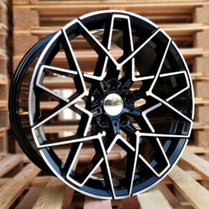 R20x9.5  5X120  ET  40  72.6  A1344  Black Polished+Powder Coating (MBPC)  For BMW  (P)  (Rear+Front)
