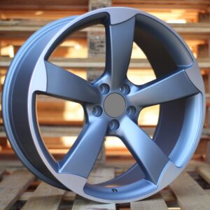 R18x8.5 5X112 ET 35 66.5 BK217 (BY939) Grey Polished Half Matt (MGHM) For AUD (P1)