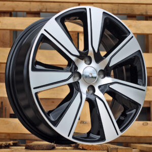 R17x6.5  4X100  ET  45  60.1  L1671  Black Polished (MB)  For RACIN  (P1)