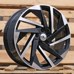 R18x8  5X112  ET  45  57.1  FBX170  Black Polished (MB)  For VW  (Z5)  (HYBRID FORGED)