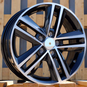 R15x6  5X100  ET  40  57.1  SW110  Black Polished (MB)  For VW  (P1)