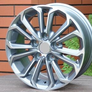 R15x6  5X114.3  ET  40  60.1  BK667  (XF069)  Grey Polished (MG)  For TOYOT  (R)