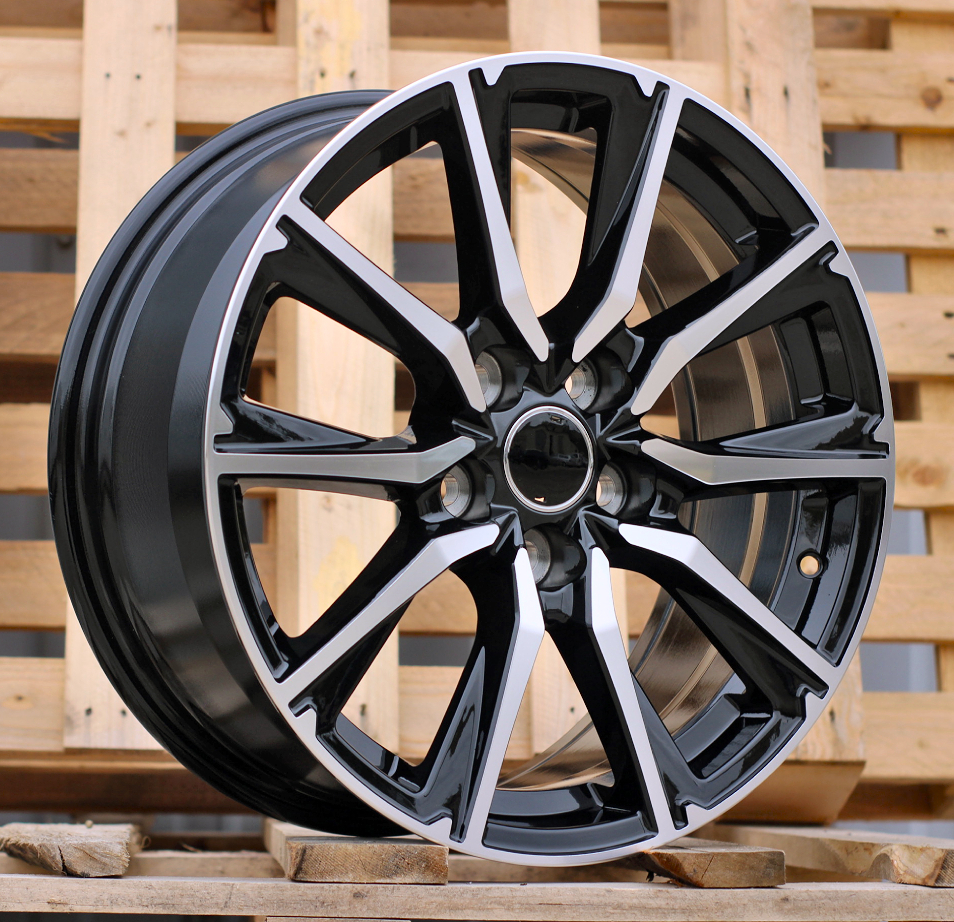 R17x7.5 5X114.3 ET 40 60.1 H3347F Black Polished (MB) For TOYOT (Z3) (HYBRID FORGED)