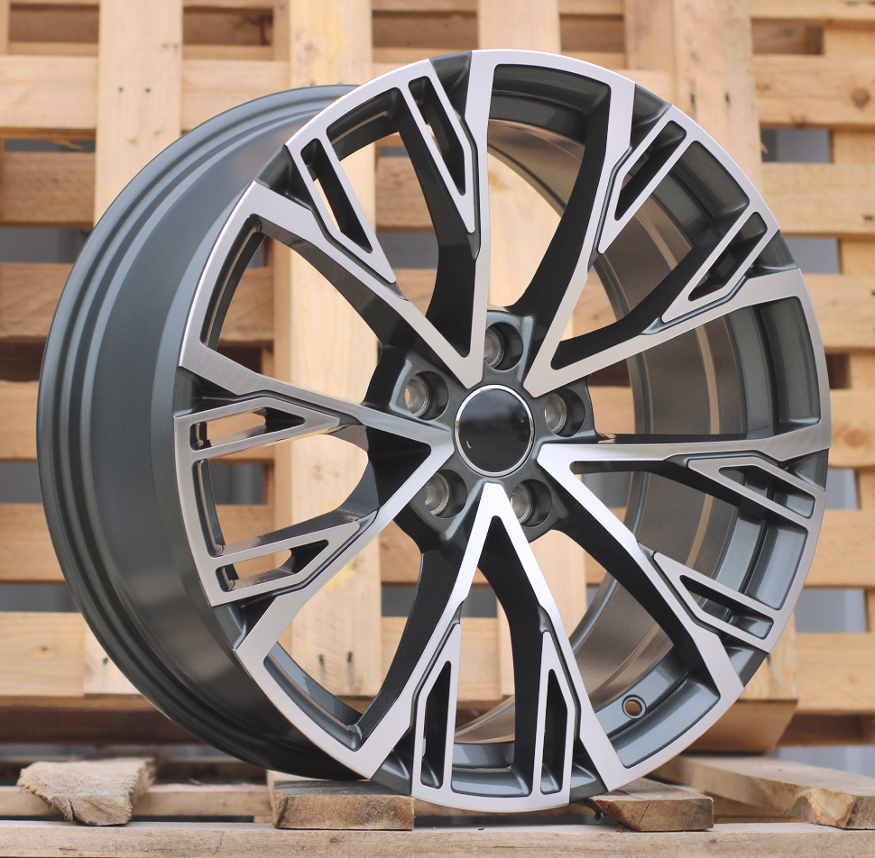 R18x8 5X112 ET 40 66.5 I5170 (H960F) Grey Polished (MG) For AUD (Z3) (HYBRID FORGED)