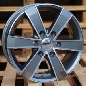R16x7 6X130 ET 60 84.1 BK474 Grey Polished (MG) For MER (R+K4+K2) (4×4 (max 1250kg))
