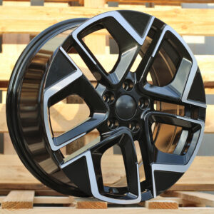 R18x7.5 5X112 ET 51 57.1 Y1258 Black Polished (MB) For VW (K4) (NEW Model)