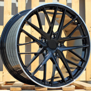 R21x9.5  5X130  ET  71  71.6  B5541  Black+Polished Lip (BLPL)  For PORCH  (M)  (Rear+Front)