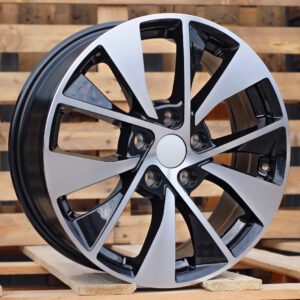 R17x6.5  5X114.3  ET  45  67.1  XE253  Black Partial Polished (BP)  For HYUND  (R)  ((AKC 70 Eur))