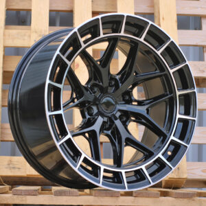 R20x10  6X139.7  ET  M10  106.1  D1986  Black+Polished Lip (BLPL)  For 4X4  (K3)