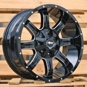 R20x9  10X139/150  ET  0  110.1  L9012  Black Polished (MB)  For 4X4  (K3)  (Milling)