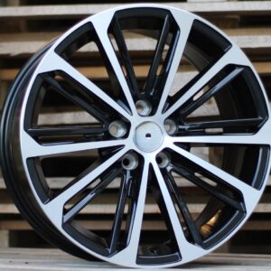 R18x8  5X112  ET  45  57.1  LU980  Black Polished (MB)  For VW  (P1)