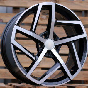 R18x7.5 5X112 ET 51 57.1 XE442 Black Polished (MB) For VW (K4) ()