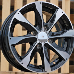 R13x5.5  4X100  ET  38  67.1  XF184  Black Polished (MB)  For RACIN  (R)