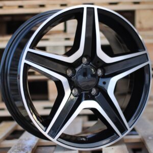 R17x7.5  5X112  ET  45  66.6  XF651  Black Polished+Powder Coating (MBPC)  For MER  (R)