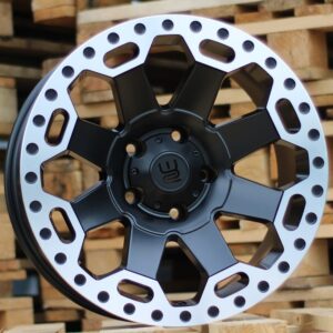 R17x9  5X139.7  ET  0  110.1  B1376  Black Half Matt+Polished Lip (BLHMPL)  For 4X4  (P2)