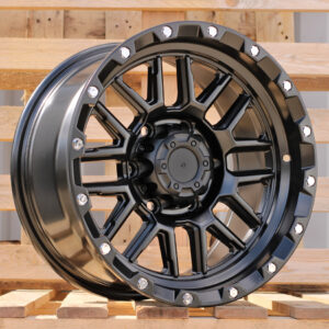 R16x8  6X139.7  ET  0  110.1  JT148  Black Matt (BM)  For 4X4  (K3)  (Silver Rivets)