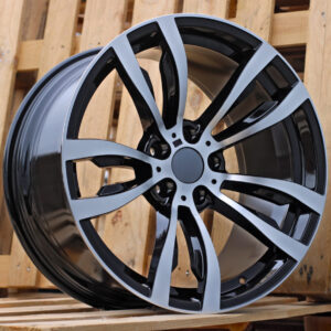 R20x10  5X120  ET  40  74.1  B1057  Black Polished (MB)  For BMW  (P)  (REAR+FRONT)