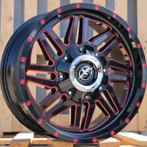 R20x9  10X139/150  ET  0  110.1  L1444  Black Matt (BM)  For 4X4  (K3)  (RED Milling)