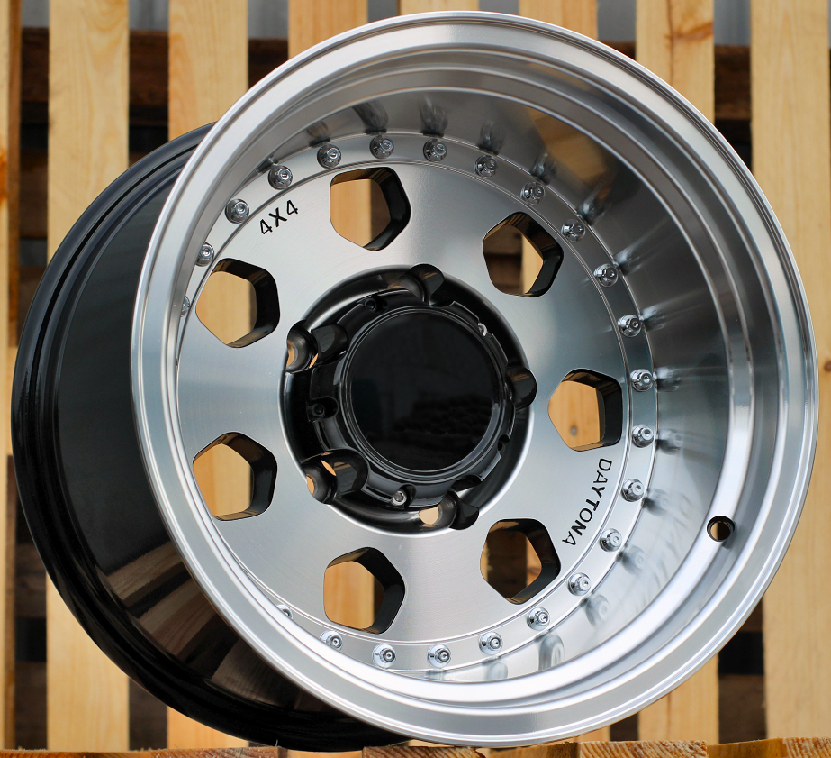 R15x10 6X139.7 ET M44 110.1 XF223 Black Polished (MB) For 4X4 (R)